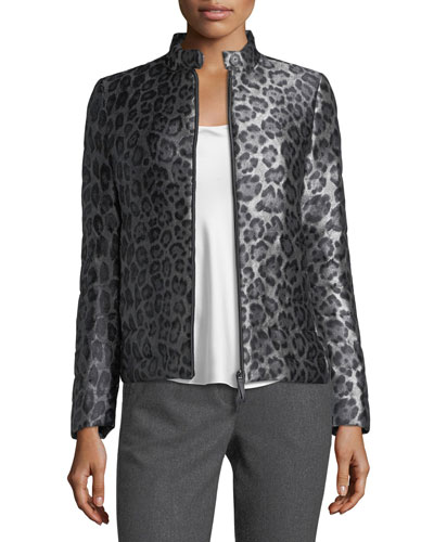 Cheetah-Print Puffer Jacket