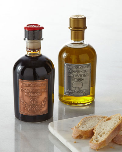 Metal Label Truffle Olive Oil & Balsamic Vinegar Set