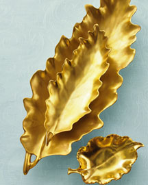 William Yeoward Gold Leaf Bowls