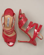 Red Patent Sandals from Manolo Blahnik    Manolo Likes!  Click!