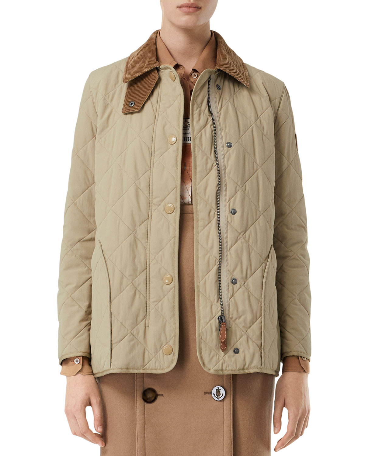 Cotswold Quilted Barn Jacket, Beige