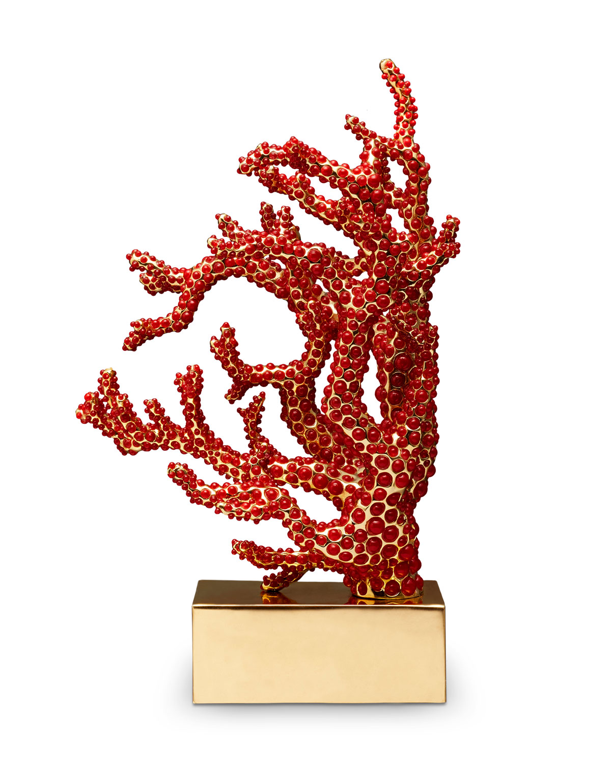 L'objet Coral Bookend In Red