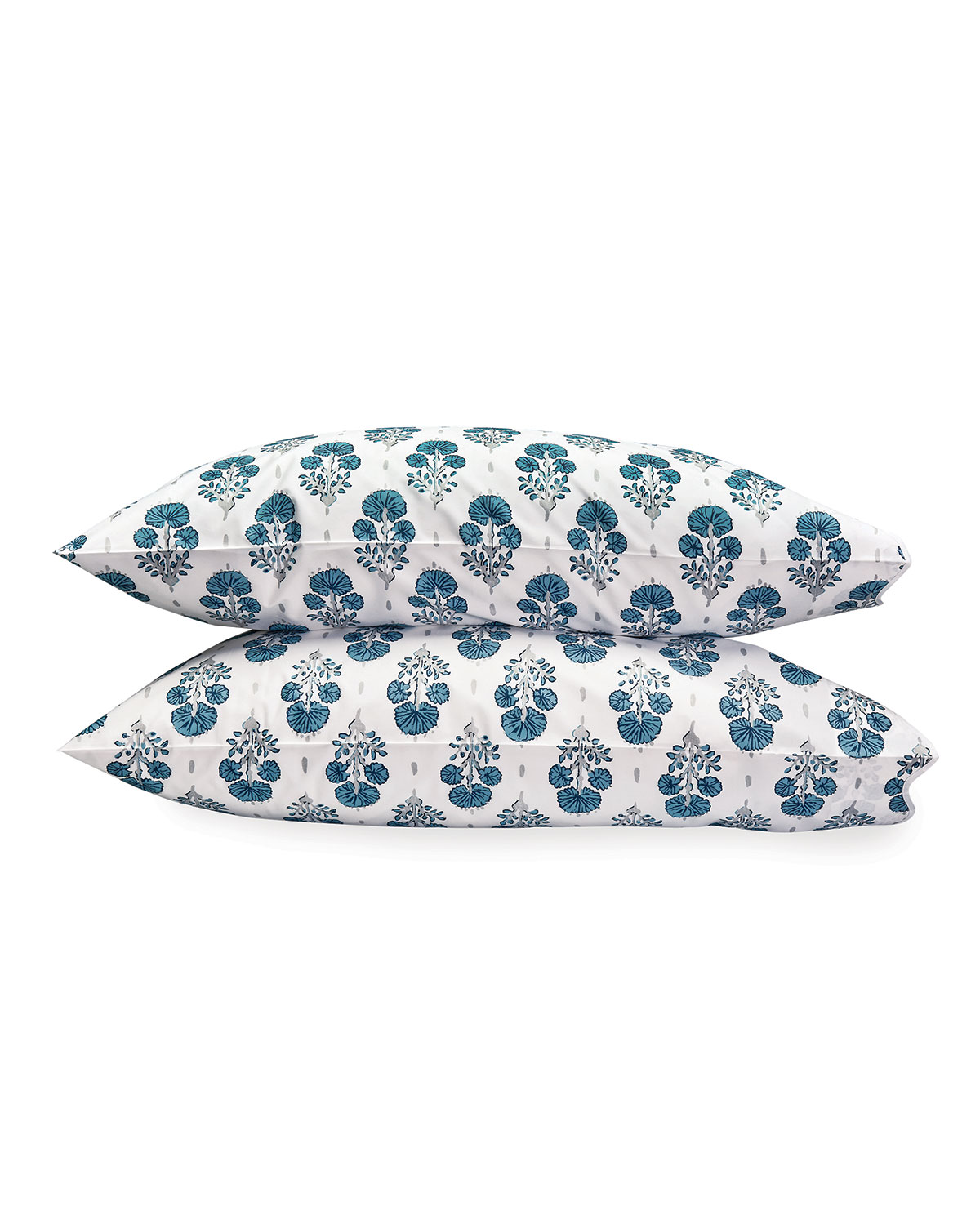 Shop Matouk Joplin Standard Pillowcase Pair In Blue