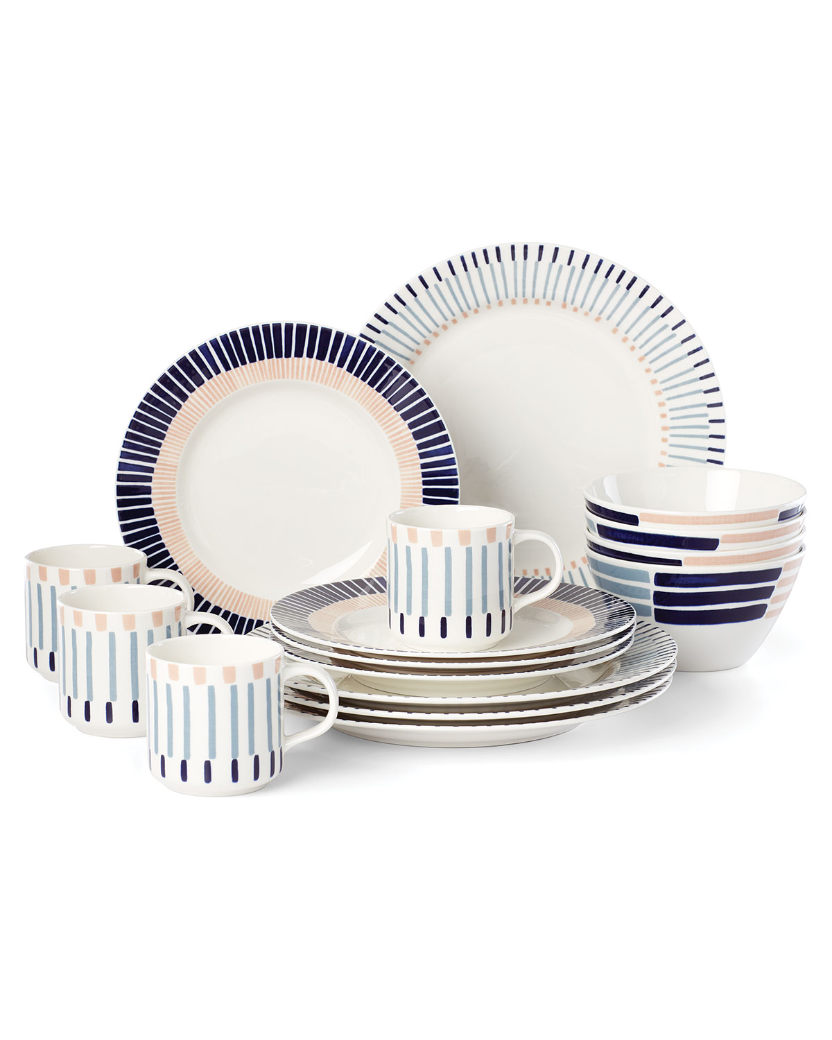 brook lane 16-piece dinnerware set