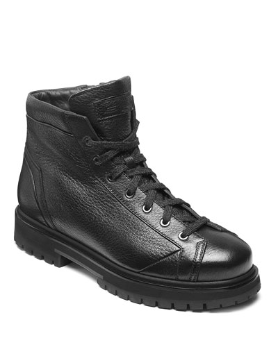 black rubber sole boots