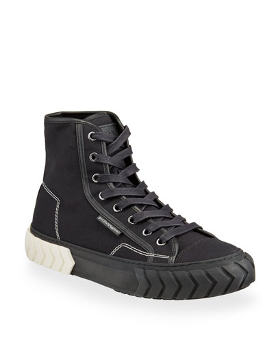 high top sneakers black and white