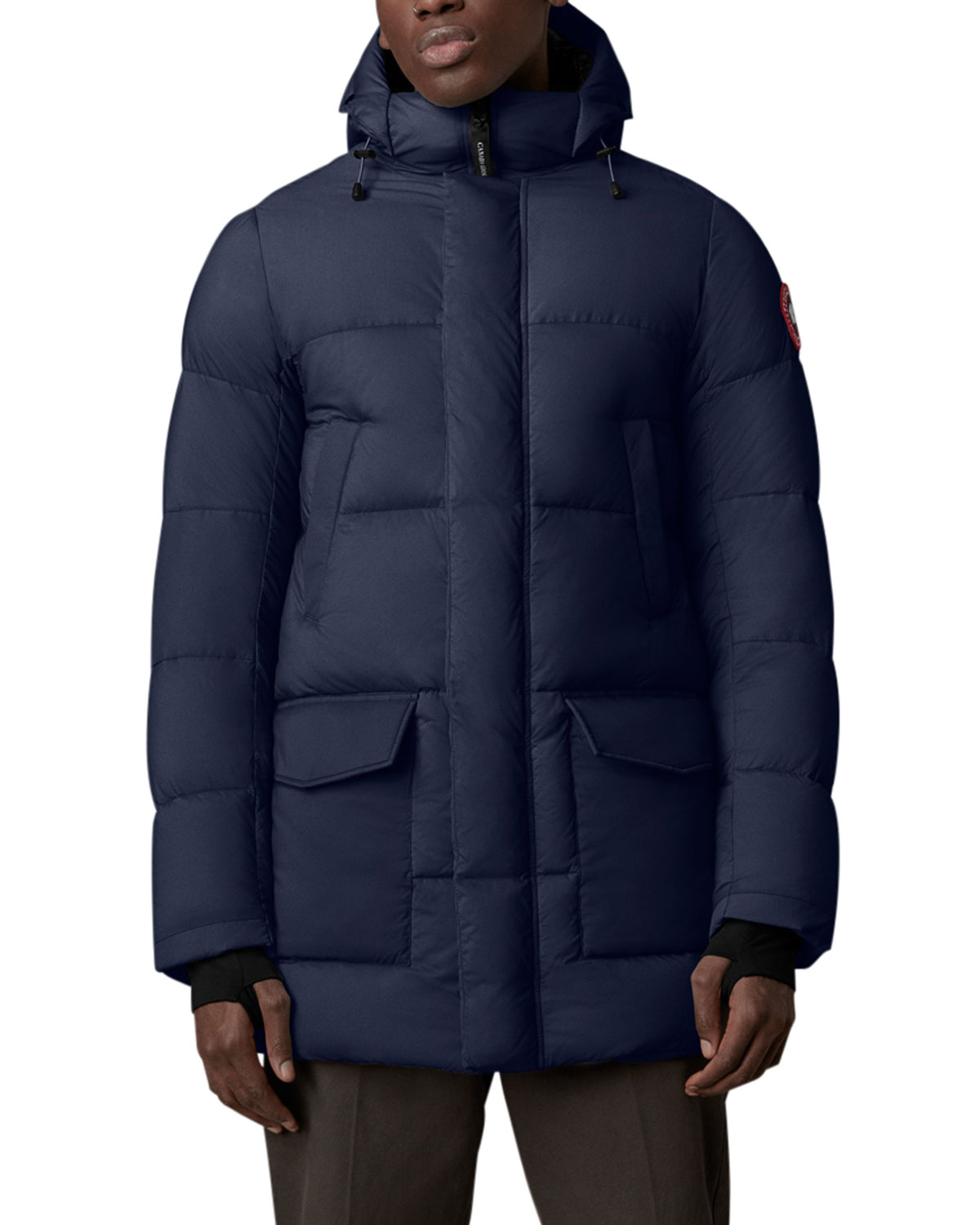 CANADA GOOSE MEN'S ARMSTRONG SOLID DOWN PUFFER PARKA,PROD235640153