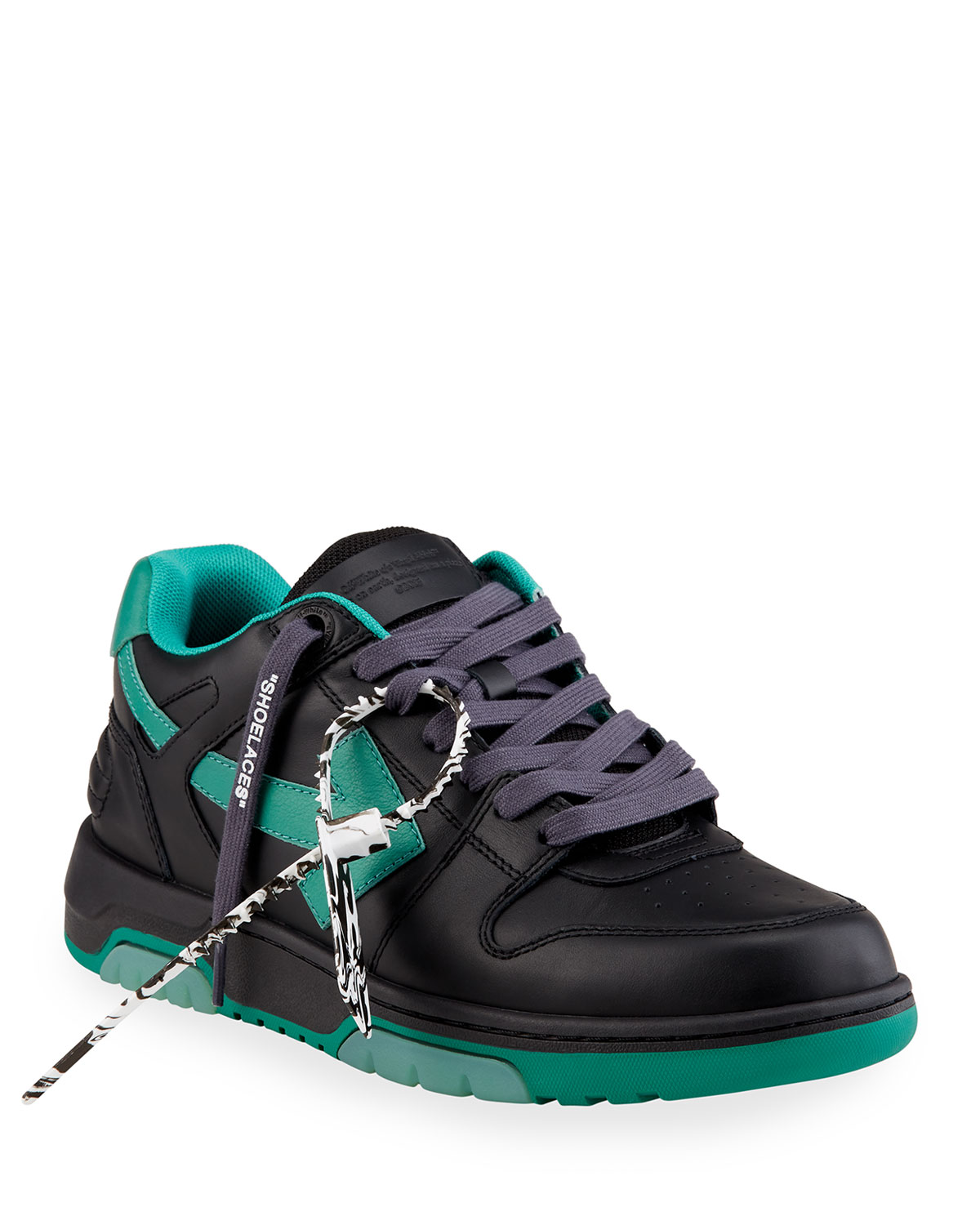 Off-White MEN'S OUT OF OFFICE ARROW LEATHER SNEAKERS