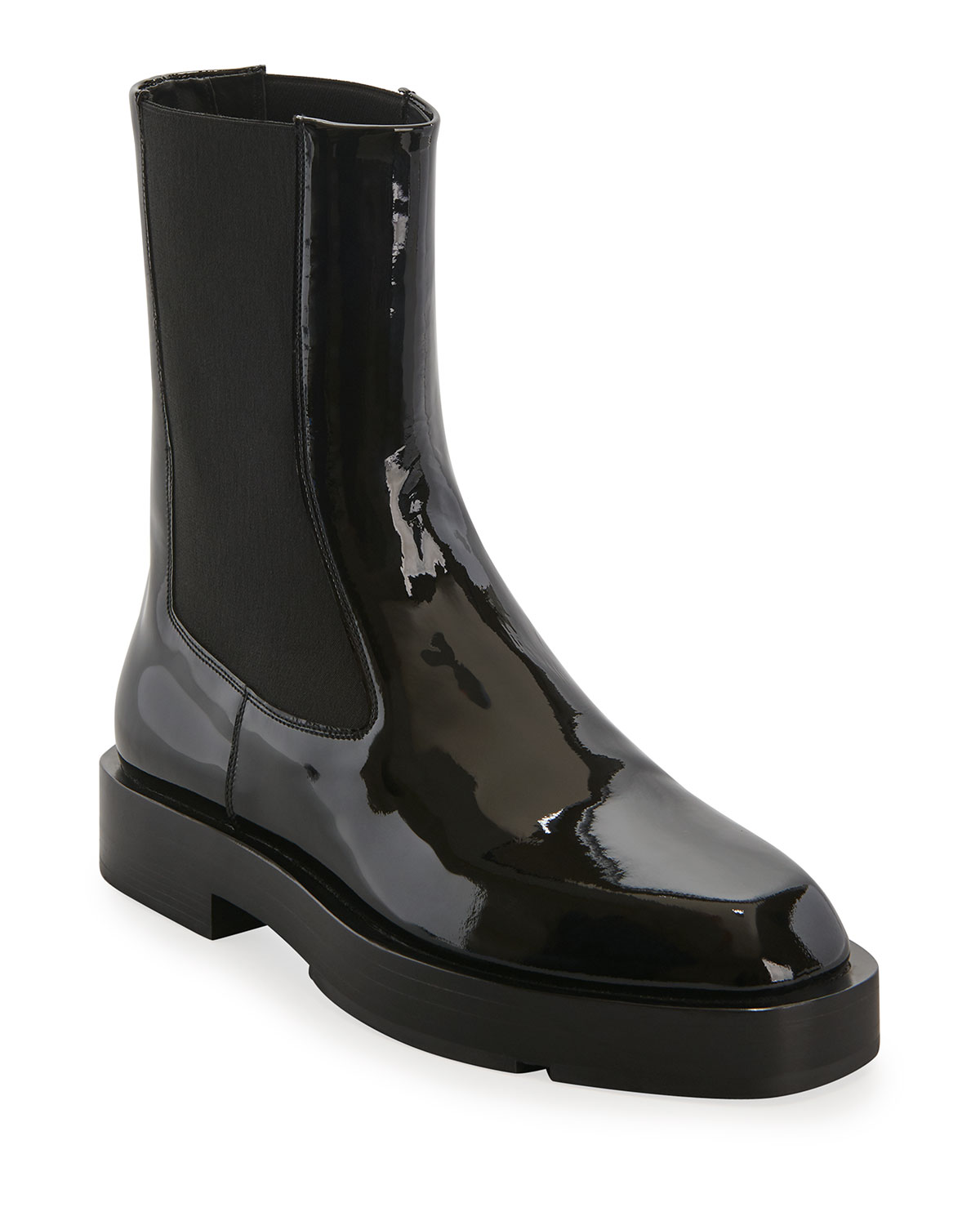 Givenchy MEN'S PATENT LEATHER CHELSEA BOOTS