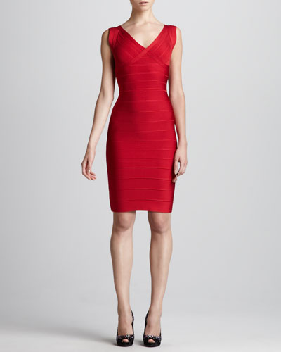 Red Nylon Dress | Neiman Marcus