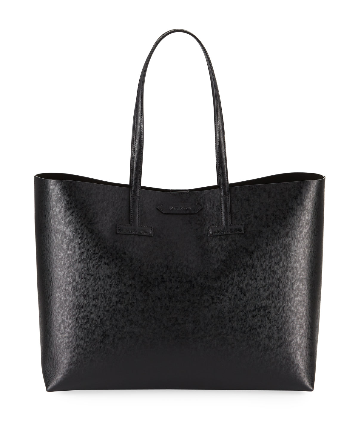 Medium T Saffiano Leather Tote Bag