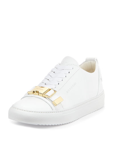 White Leather Sneaker | Neiman Marcus