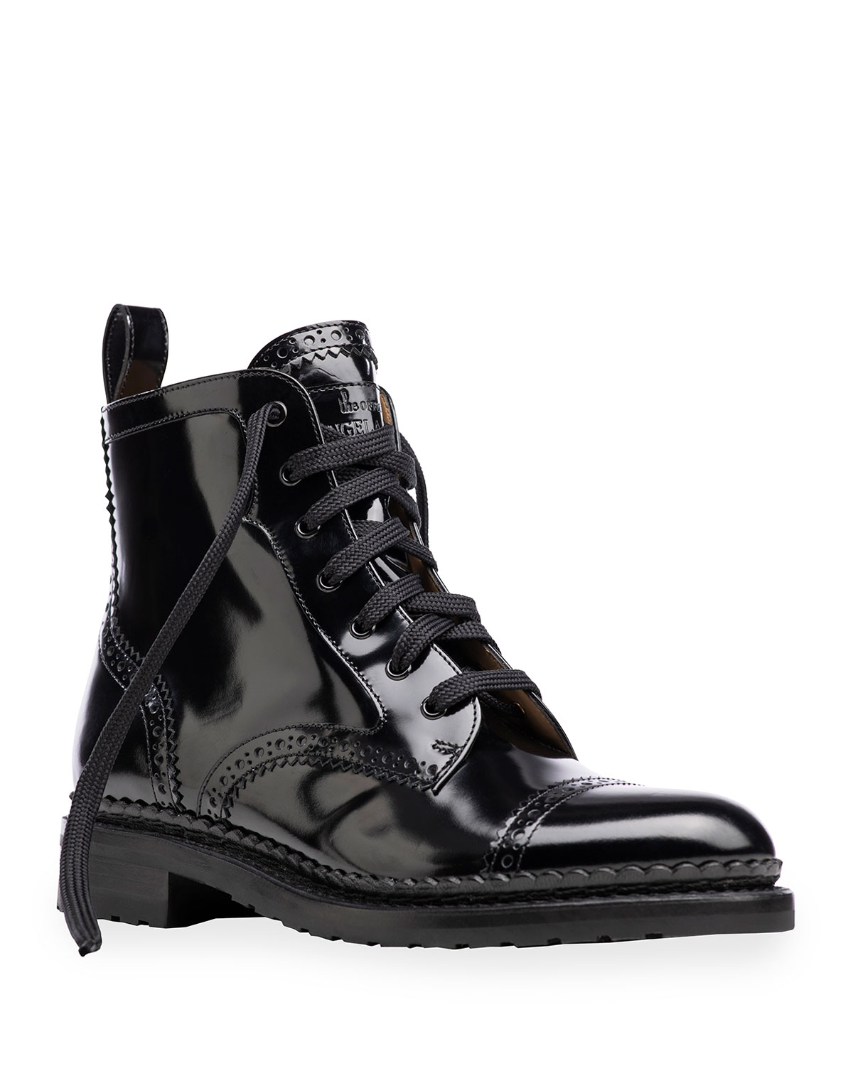 office black patent boots