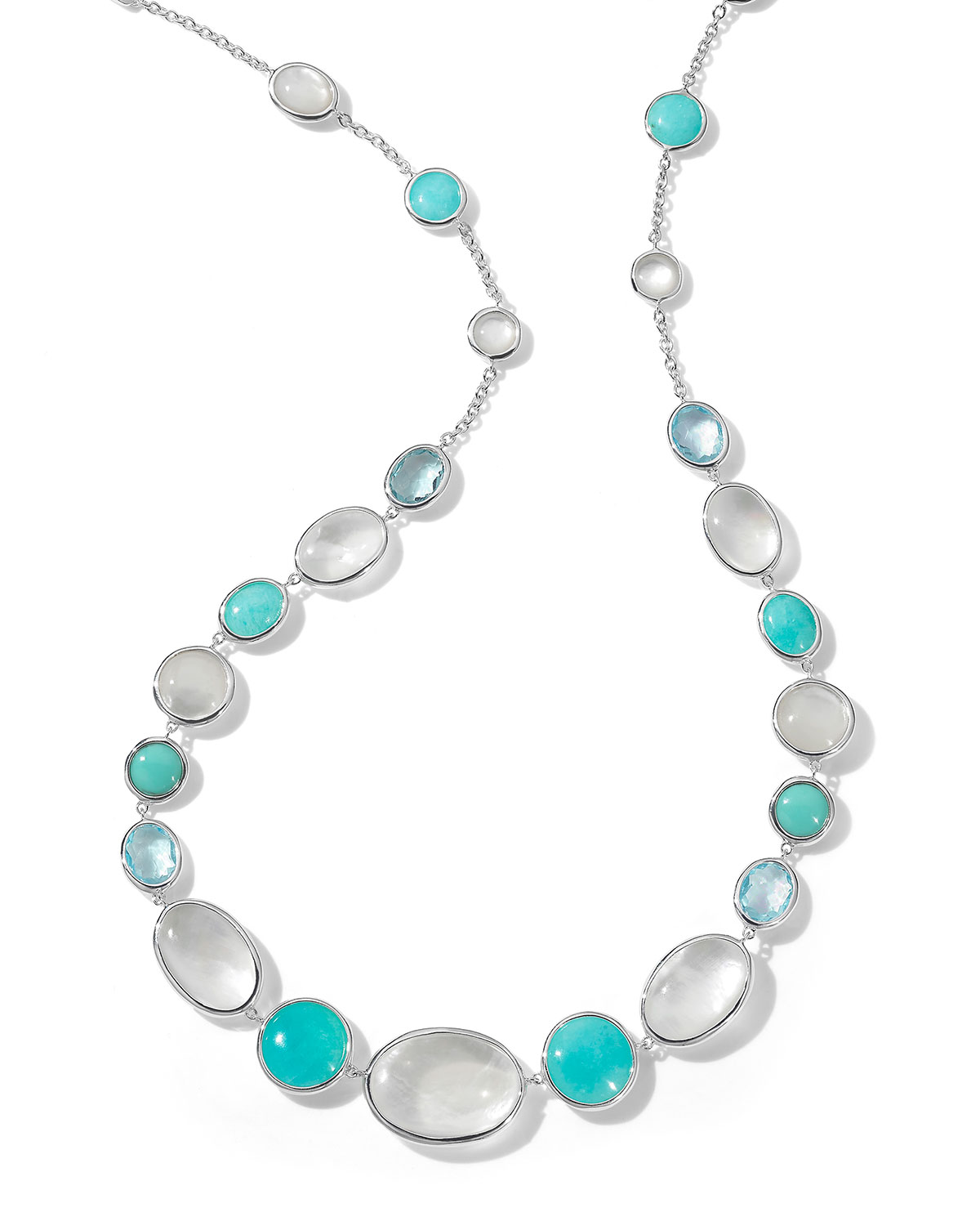 IPPOLITA ROCK CANDY LUCE 10-STONE LONG NECKLACE IN CASCATA,PROD239640246